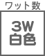 ワット数・色温度他 3W白色