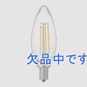 YAZAWA(ヤザワ) フィラメントLED 40W C32 シャンデリア形 E12 クリア  LDC4LG32E12C