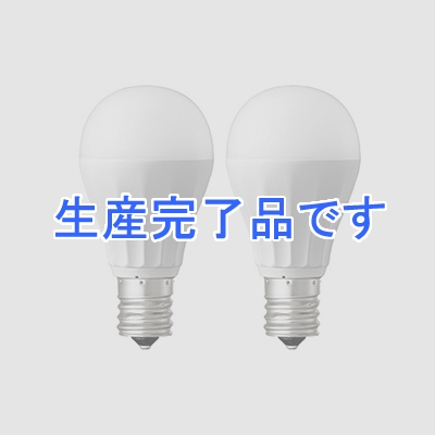 三菱ケミカルメディア LED電球 小形電球形 60W相当 広配光タイプ 電球色 口金E17 密閉器具・断熱施工器具対応 2個入  LDA6L-E17-G/LCV1×2