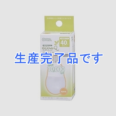 オーム電機(OHM) 電球形蛍光灯 《エコデンキュウ》 A形 白熱電球40W形相当 電球色 E17口金  EFA10EL/7-E17