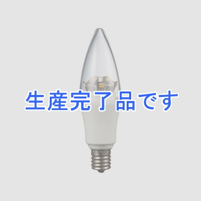 ウシオライティング LED電球 キャンドルライトタイプ 《Kirabi》 C35形 小形電球25形相当 赤系電球色 E17口金  LDC4L-G-E17/22/4