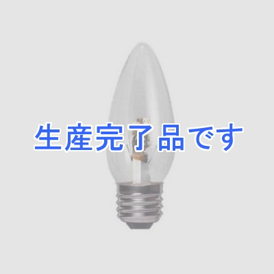 YAZAWA(ヤザワ) 【生産終了】C37形 シャンデリア形LEDランプ クリア 全光束:40lm 10～15W相当 電球色 E26口金  LDC1LG373