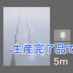 ジェフコム 【生産終了品】LEDストリングフォール 長さ5m 白・青  SJ-S05-05WB