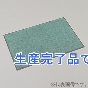 テラモト 【生産完了品】雨天用マット 《エコレイン》 600×900mm グリーン  MR-026-140-1