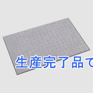 テラモト 【生産完了品】【受注生産品】雨天用マット 《エコレイン》 NBR製タイプ 600×900mm グレー  MR-026-040-5