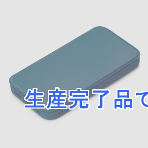 PGA iPhone 12/12 Pro用 ガラスフリップケース ネイビー  PG-20GGF04NV