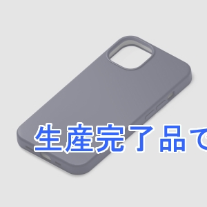 PGA iPhone 13 mini用 抗菌スリムシリコンケース ネイビー  PG-21JSC04NV