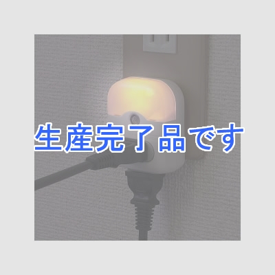 YAZAWA(ヤザワ) 【生産終了】2個口コンセント付LEDセンサーナイトライト  NL41AM