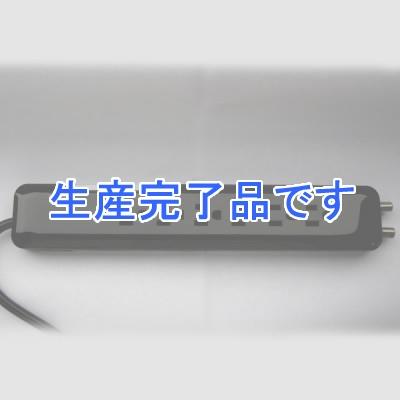 YAZAWA(ヤザワ) 【生産終了】TV回線対応雷サージタップ6個口2m   黒  HBKT612BK