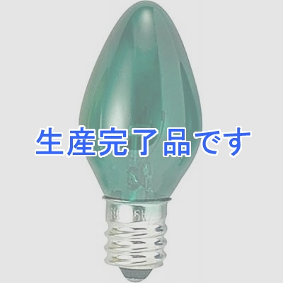 YAZAWA(ヤザワ) 【生産終了】■【在庫限り特価品!】ローソク球 E12 5W 緑 2個パック  1CCL2PG