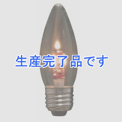 YAZAWA(ヤザワ) 【生産終了】C37形LEDランプ電球色E26クリア  LDC1LG37