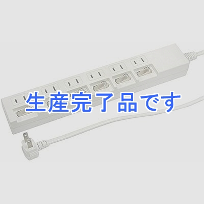 YAZAWA(ヤザワ) 個別スイッチ付節電タップ 6個口 2m  Y02662WH