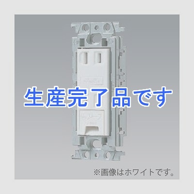 パナソニック 埋込アースターミナル付ダブルコンセント 絶縁取付枠付 15A 125V 利休色  WTF15324GK