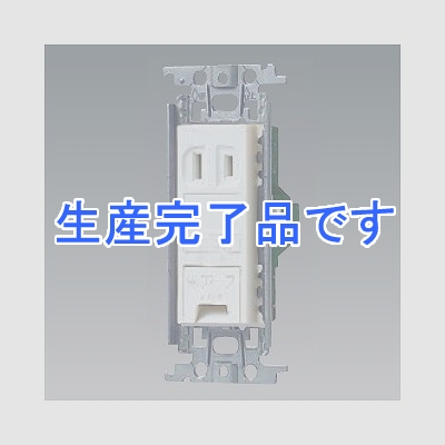 パナソニック 埋込アースターミナル付コンセント 金属取付枠付 15A 125V ホワイト  WTF13313WK