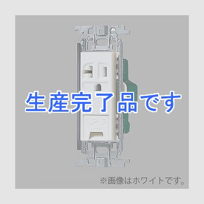 パナソニック 【生産終了】15A・20A兼用埋込アースターミナル付接地コンセント 金属取付枠付 20A 125V 利休色  WTF19313GK