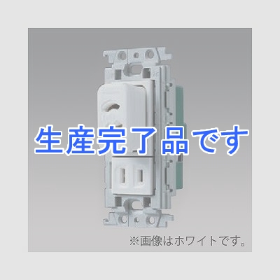 パナソニック 埋込マグネットコンセント アダプタ付 絶縁取付枠付 15A 125V 利休色  WTF13404GK