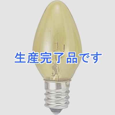 YAZAWA(ヤザワ) 【生産終了】■【在庫限り特価品!】ローソク球 E12 5W 黄 2個パック  1CCL2PY