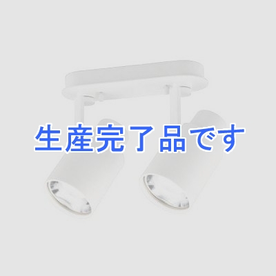 オーデリック LEDスポットライト 一般形 5.7W フレンジタイプ×2灯 昼白色(5000K) 光束860lm 配光角87° マットホワイト  OS256196ND