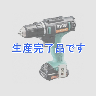 RYOBI(リョービ) 充電式ドライバドリル 10.8Vリチウムイオン電池 最大トルク高速15N・m/低速24N・m  BD-1100