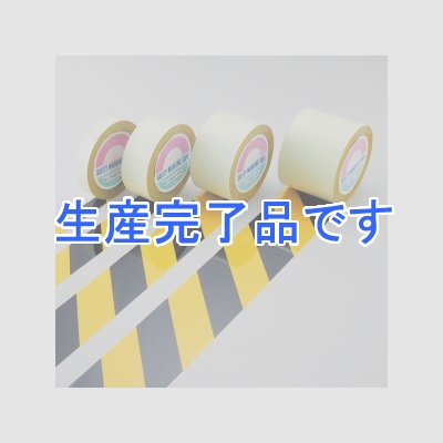日本緑十字社 ガードテープ 黄黒 100mm幅×20m (148162)  GT-102TR