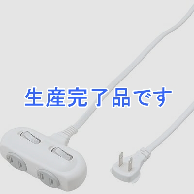 YAZAWA(ヤザワ) 【生産終了】省エネサイドタップ個別スイッチ付タップ 2個口 2m  Y02SHS222WH