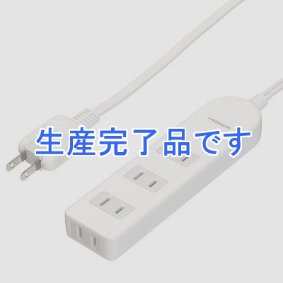 YAZAWA(ヤザワ) 【生産終了】ブレーカー付きテーブルタップ 4個口 1m  Y02BS401WH