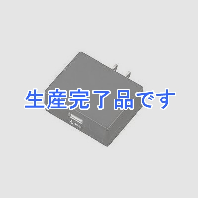 YAZAWA(ヤザワ) 【生産終了】AC/USB変換アダプター1USB2A 黒  HC100BKU2A