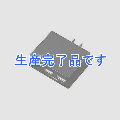 YAZAWA(ヤザワ) 【生産終了】AC/USB変換アダプター2USB2A 黒  HC200BK2U2A