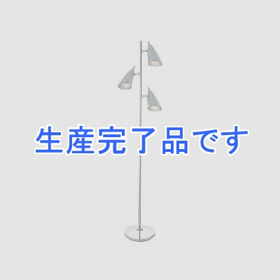 YAZAWA(ヤザワ) 【生産終了】■【電球形蛍光灯60W形 電球色×3灯】フロアスタンド クローム  FSEA6003CH