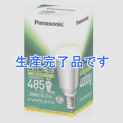 パナソニック LED一般電球形6.0W昼白色  LDA6NH