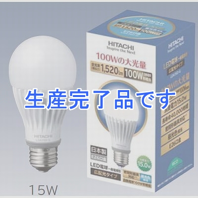 日立 【生産終了】【10個セット】一般電球形LED電球15W昼光色広配光  LDA15DG-10SET