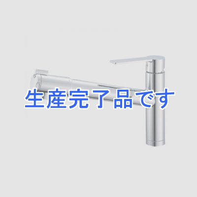 三栄水栓製作所 【生産終了品】シングル浄水器付ワンホールスプレー混合栓 節水水栓 キッチン用 浄水カートリッジ内蔵タイプ ホース引出し機能付 column  K87580JV