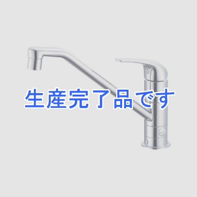 三栄水栓製作所 【生産終了品】シングルワンホール分岐混合栓 節水水栓 キッチン用 分岐口付 上面施工式 U-MIX  K87010BTJV