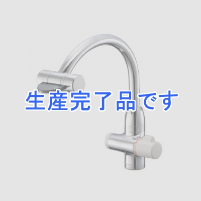 三栄水栓製作所 【生産終了品】サーモワンホール混合栓(先止) 節水水栓 キッチン用 節水泡沫吐水 U-MIX  K88010V