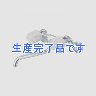 三栄水栓製作所 【生産完了】ツーバルブ混合栓 壁付混合栓 キッチン用 パイプ下向きタイプ パイプ長さ:170mm U-MIX  K131-LH