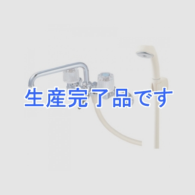 三栄水栓製作所 ツーバルブシャワー混合栓 壁付混合栓 浴室用 パイプ上向きタイプ  CSK211