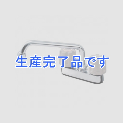 三栄水栓製作所 【生産完了】ツーバルブ台付混合栓 ユニットバス用 ゴム栓なし 寒冷地用 U-MIX  K711K-LH