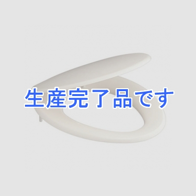 三栄水栓製作所 前丸便座 トイレ用 取付工具付 幅:376mm 奥行:450～480mm アイボリー  PW903-I