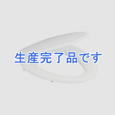 三栄水栓製作所 前丸便座 トイレ用 取付工具付 幅:376mm 奥行:450～480mm ホワイト  PW903-W