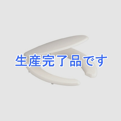 三栄水栓製作所 前割便座 トイレ用 取付工具付 幅:376mm 奥行:440～470mm アイボリー  PW902-I