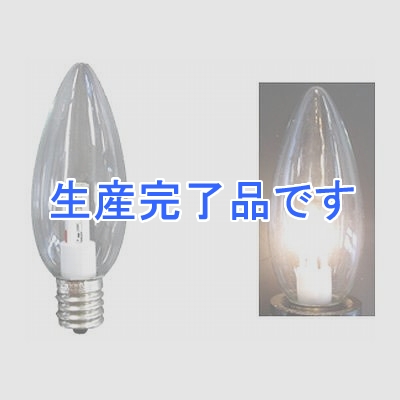 YAZAWA(ヤザワ) 【生産終了】シャンデリア形LEDランプ電球色E17クリア  LDC1LG32E172