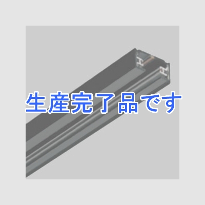 東芝 接地極付ライティングレール 直付用 長さ1m アルミ製 黒色  DR0211EN(K)