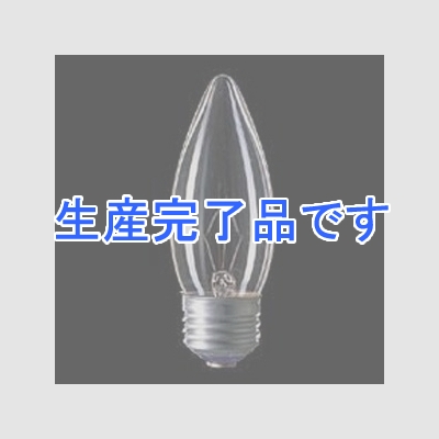 東芝 シャンデリア電球 クリア 40W E26口金  100/110V40C37E26