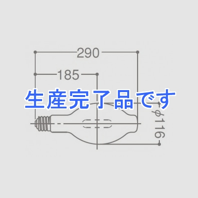 岩崎電気 5波長域メタルハライドランプUVカット300W  M300LSHUUVC