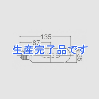 岩崎電気 ハイラックス6500昼光色透明形100W  MT100D