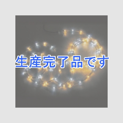 ジェフコム 【屋外用】LEDソフトネオン 長さ: 8m 75mmピッチ 黄×白  PR3L-E24-08YW