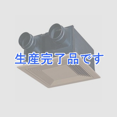 三菱 J-ファンダクト用ロスナイ 天井埋込形 12畳用 準寒冷地・温暖地仕様 接続パイプ:φ100mm ブラウン  VL-12ZJ-BR