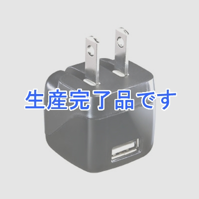 サンワサプライ 超小型USB充電器 2.1A USB1ポート ブラック  ACA-IP33BKN