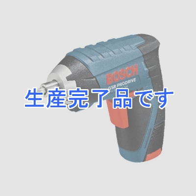 BOSCH バッテリードライバー DC3.6V 1.3Ahリチウムイオンバッテリー ブレーキ付電子無段変速 LEDライト、キャリングバック、充電器付  GSRPRODRIVE