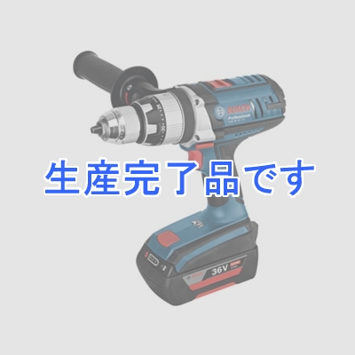 BOSCH バッテリー振動ドライバードリル 2.8kg DC36V 2.0Ah リチウムイオンバッテリー ECP・EMP・ERC機能搭載 電子無段変速 キャリングケース、サイドハンドル、充電器付  GSB36VE-2-LI